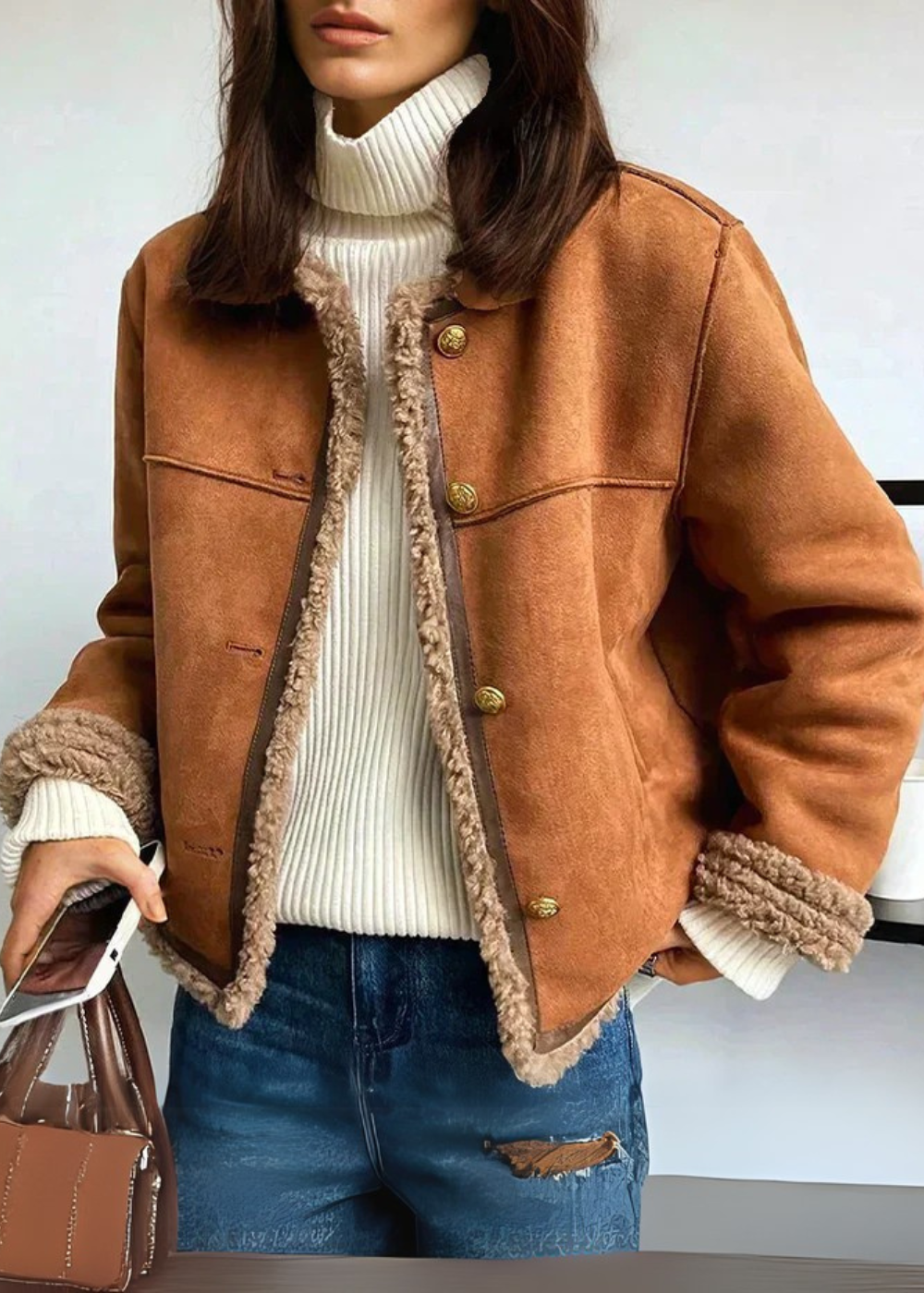 Lily | Cosy Shearling-Lined Jacket